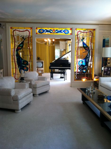 Elvis Presley's living room at Graceland